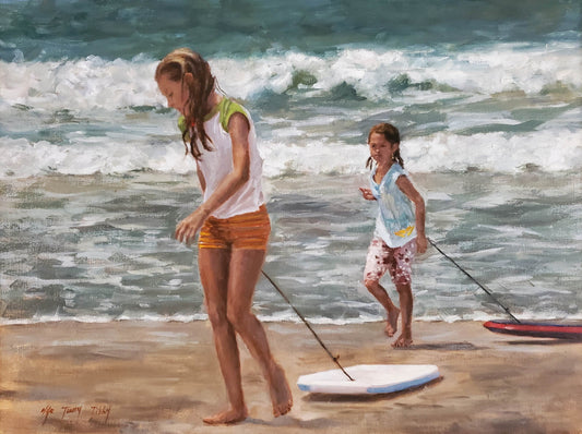 California Boogie Boarders(Original Oil/Fine Art Prints)