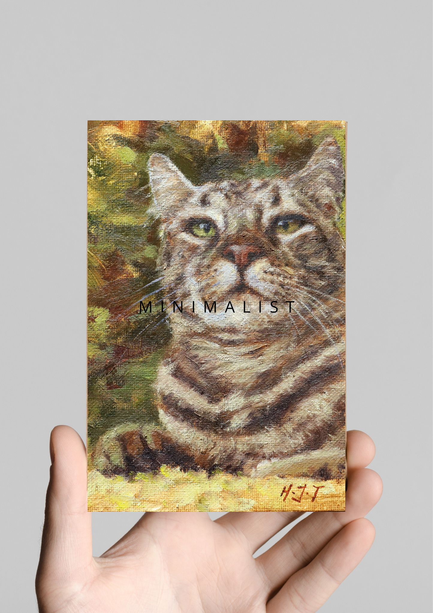 The Boss Tabby Cat(Original Oil)
