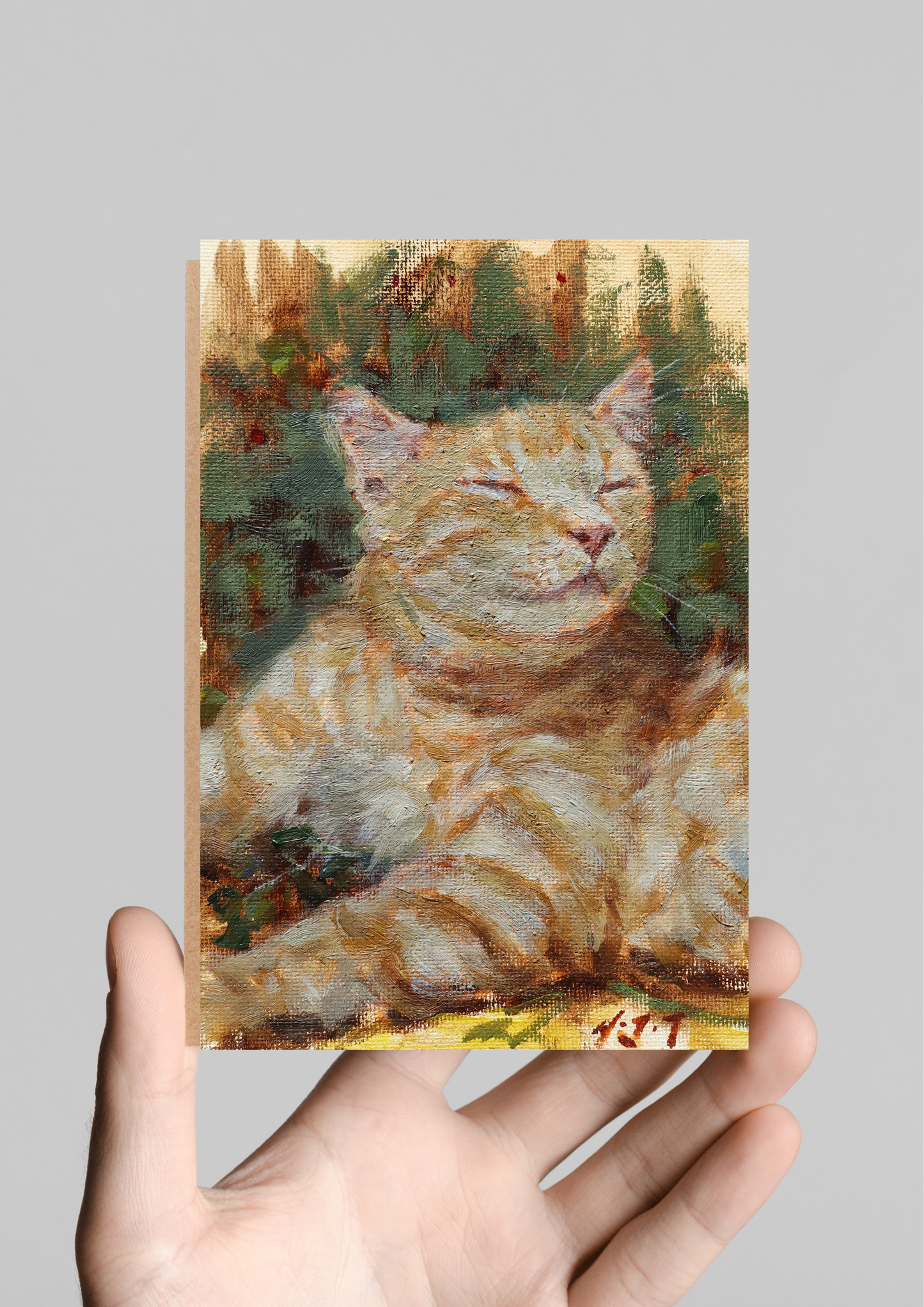 Content Ginger Cat(Original Oil)