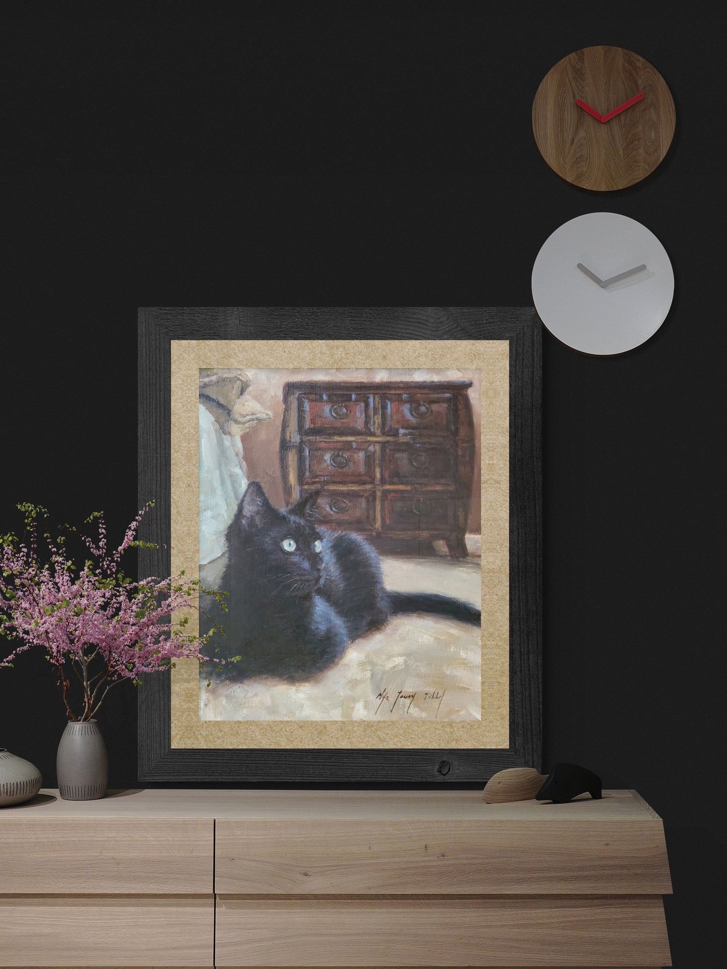 Black Cat Staring-Fine Art Prints