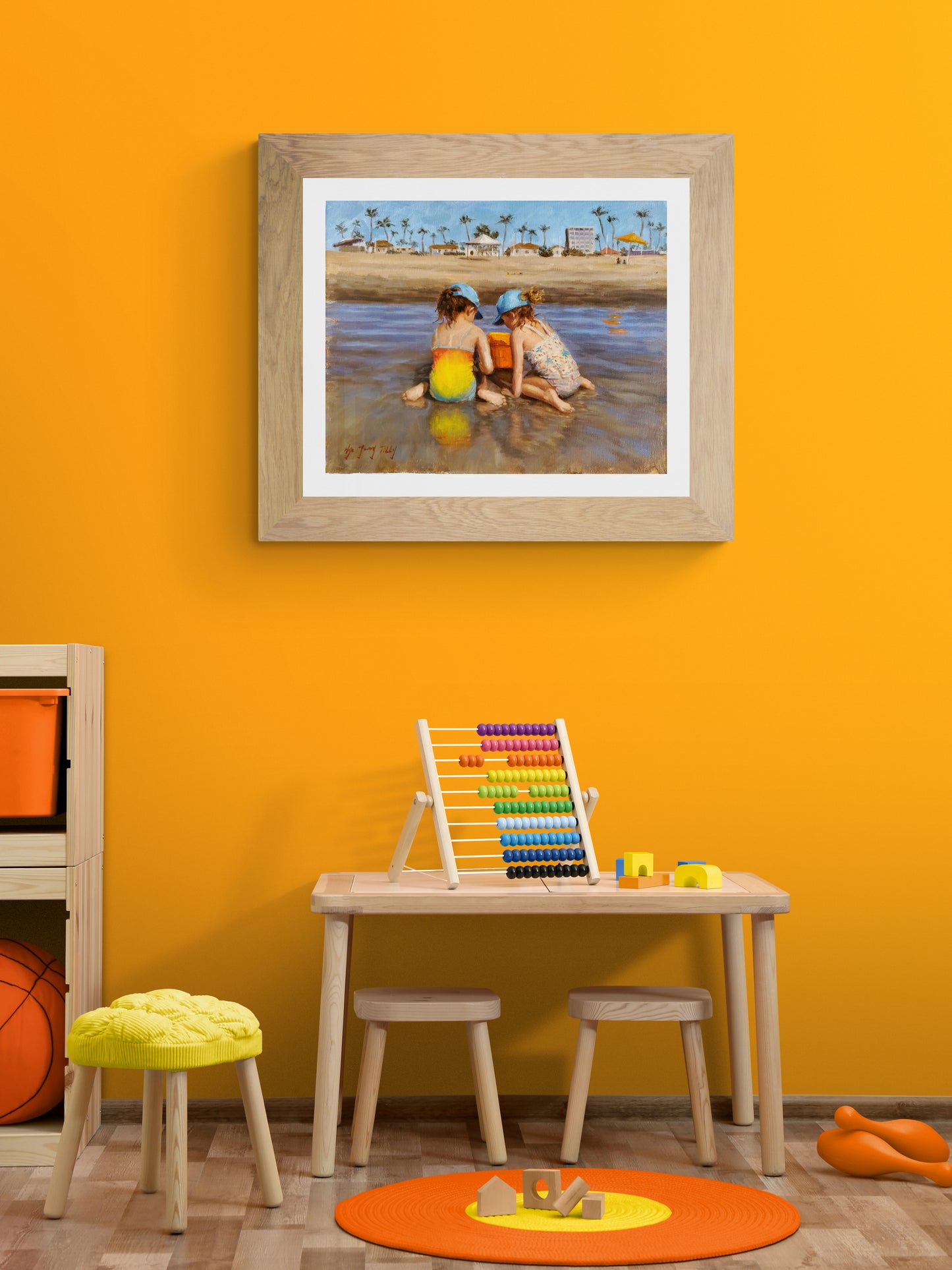 Sisters On The Beach(Original Oil)