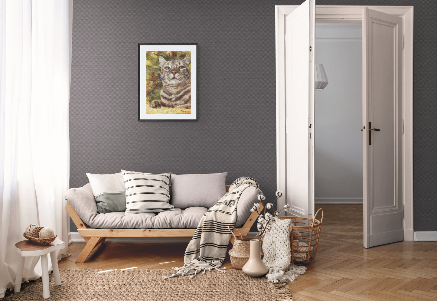 The Boss Tabby Cat(Original Oil/Fine Art Prints)